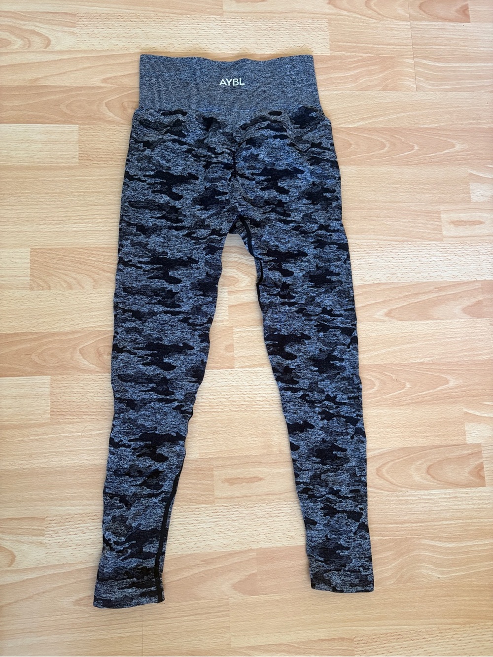 AYBL Gray & Black Camo Leggings